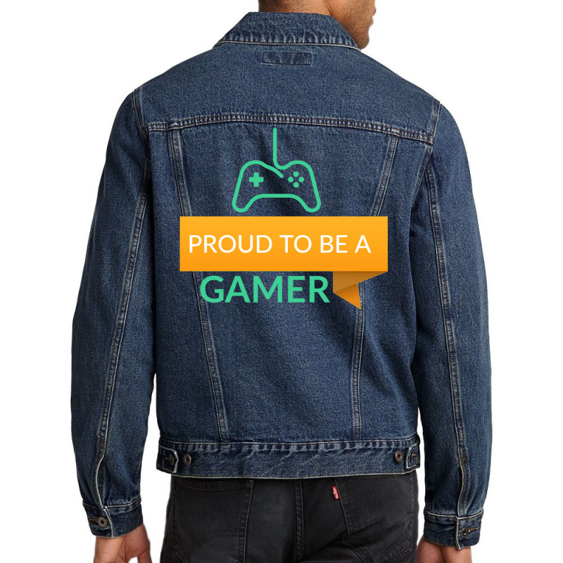 Proud To Be A Gamer Classic Tshirt Aesthetic Men Denim Jacket | Artistshot