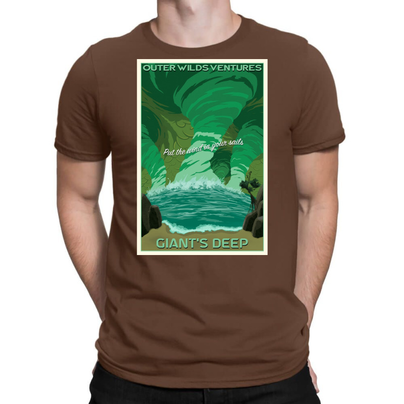 Outer Wilds Giantx27s Deep Travel Poster Poster T-Shirt by bebbahctinb | Artistshot