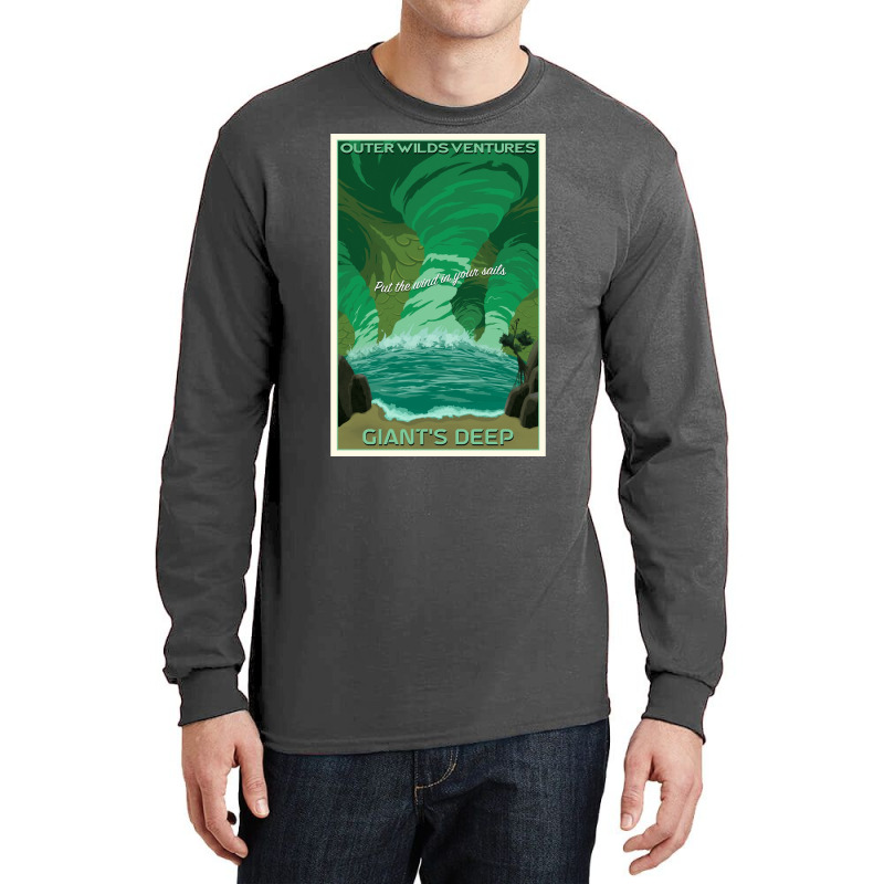 Outer Wilds Giantx27s Deep Travel Poster Poster Long Sleeve Shirts by bebbahctinb | Artistshot