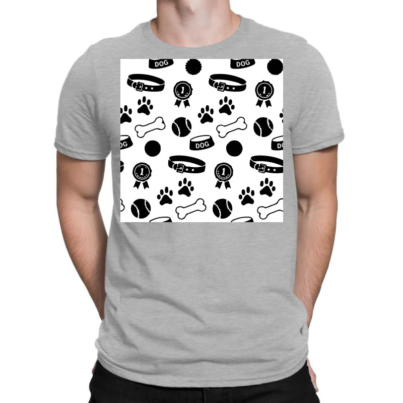 Seamless Pattern With Dog S Poster Boy T-shirt | Artistshot