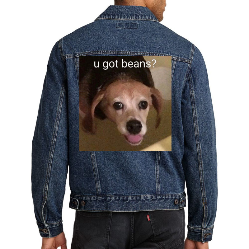 U Got Beans Poster Red Men Denim Jacket | Artistshot