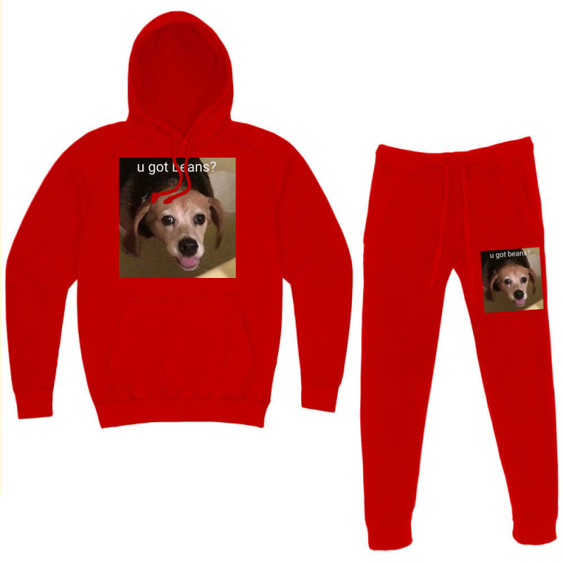 U Got Beans Poster Red Hoodie & Jogger Set | Artistshot