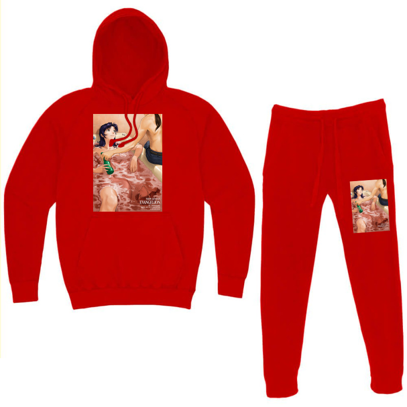 Misato Amp Kaji Evangelion 25th Poster Hoodie & Jogger Set | Artistshot