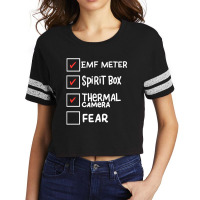 Ghost Hunting Paranormal Investigator Emf Meter Phasmophobia Scorecard Crop Tee | Artistshot