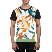 Trend Seamless Pattern Bright Tropical Leaves Plants  Nature Graphic T-shirt | Artistshot