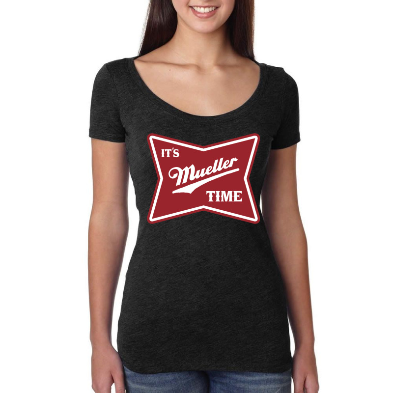 Itampampamp39s Mueller Time   Travel Women's Triblend Scoop T-shirt by mevisrohend | Artistshot