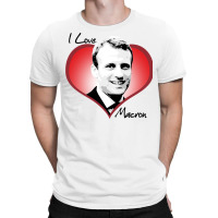 I Love Macron Fitted  80s T-shirt | Artistshot