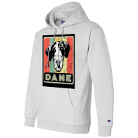 Vintage Dane Dog Gift For Dog Lover Poster Blue Champion Hoodie | Artistshot