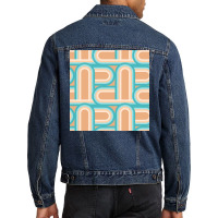 Vintage Abstract Circle Children Template  70s Men Denim Jacket | Artistshot