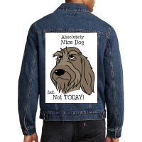 Spinone Italiano Nice Dog Poster Men Denim Jacket | Artistshot