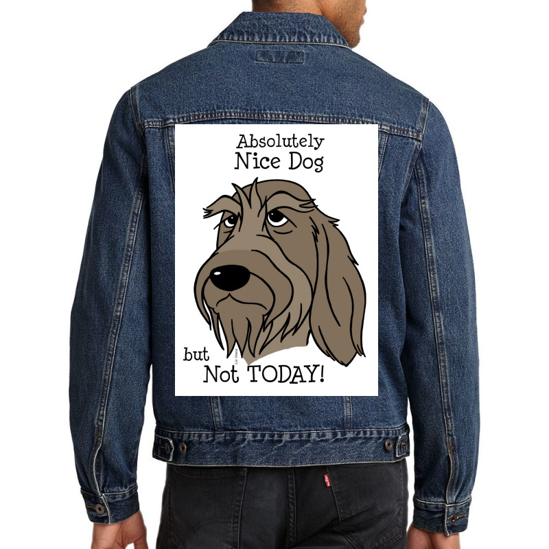 Spinone Italiano Nice Dog Poster Men Denim Jacket by bebbahctinb | Artistshot