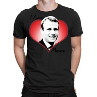 I Love Macron Fitted  Funny Nostalgia T-shirt | Artistshot