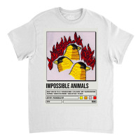 Roar Impossible Animals Album Poster Poster Blue (1) Classic T-shirt | Artistshot