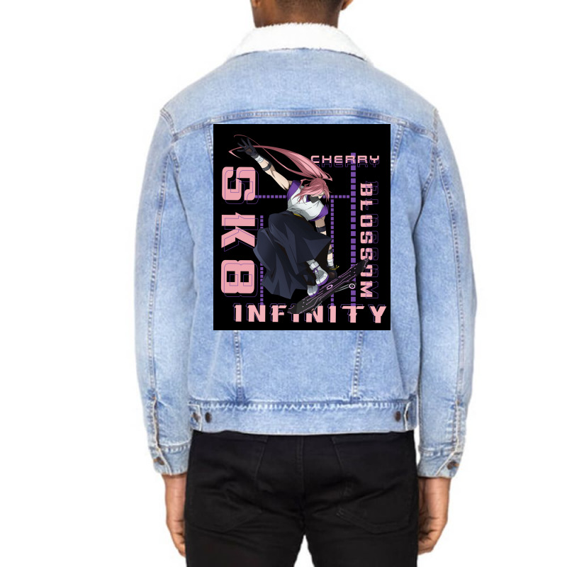 Sk8 The Infinity Cherry Blossom Anime Poster (1) Unisex Sherpa-lined Denim Jacket | Artistshot