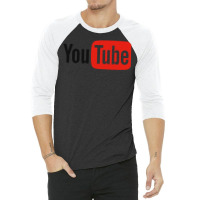 Youtube Classic Tshirt Yellow 3/4 Sleeve Shirt | Artistshot