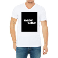 Mylne Farmer Poster Aesthetic V-neck Tee | Artistshot