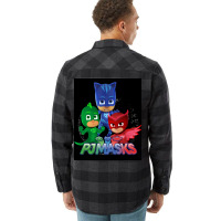 Pj Mask Poster Trending Flannel Shirt | Artistshot