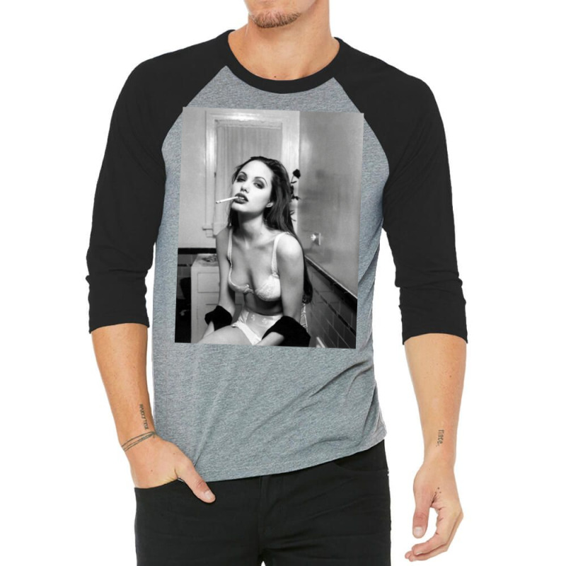 Angelina Jolie 3/4 Sleeve Shirt by raimalkereemg | Artistshot