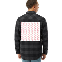 Red And White Flower Pattern Poster Boy Flannel Shirt | Artistshot