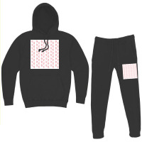 Red And White Flower Pattern Poster Boy Hoodie & Jogger Set | Artistshot