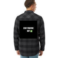 Stay Positiv Poster Nature Flannel Shirt | Artistshot