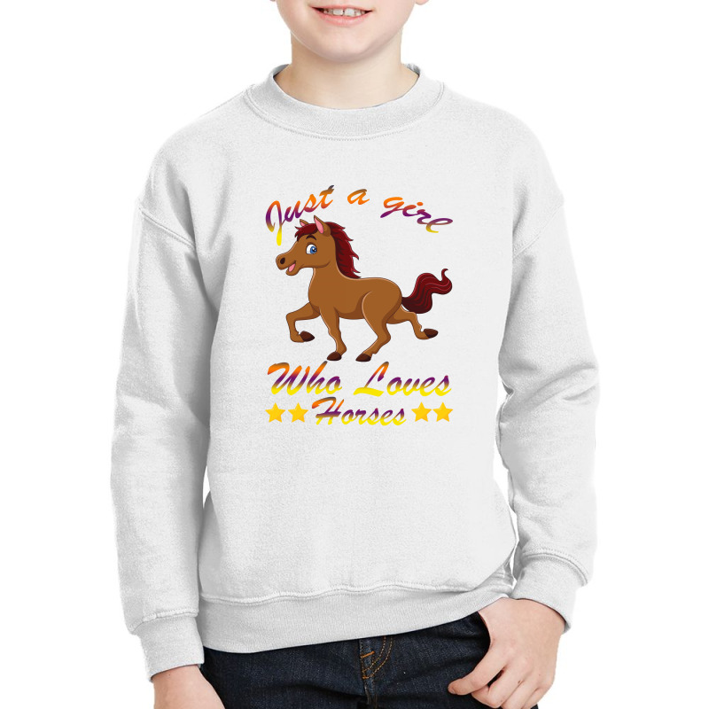 Just A Girl Who Loves Horses Youth Sweatshirt | Artistshot