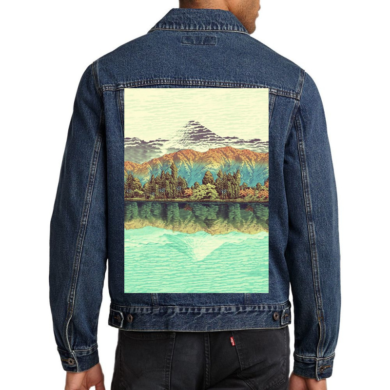 The Unknown Hills In Kamakura Men Denim Jacket by williammillerr | Artistshot