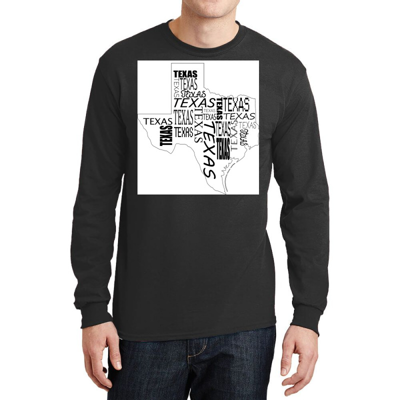 Texas Poster Cool Long Sleeve Shirts | Artistshot