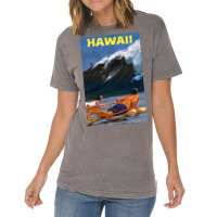 Hawaii Vintage Travel Poster Restored Vintage T-shirt | Artistshot