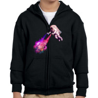 Shooting Stars - The Astronaut Artist Youth Zipper Hoodie | Artistshot