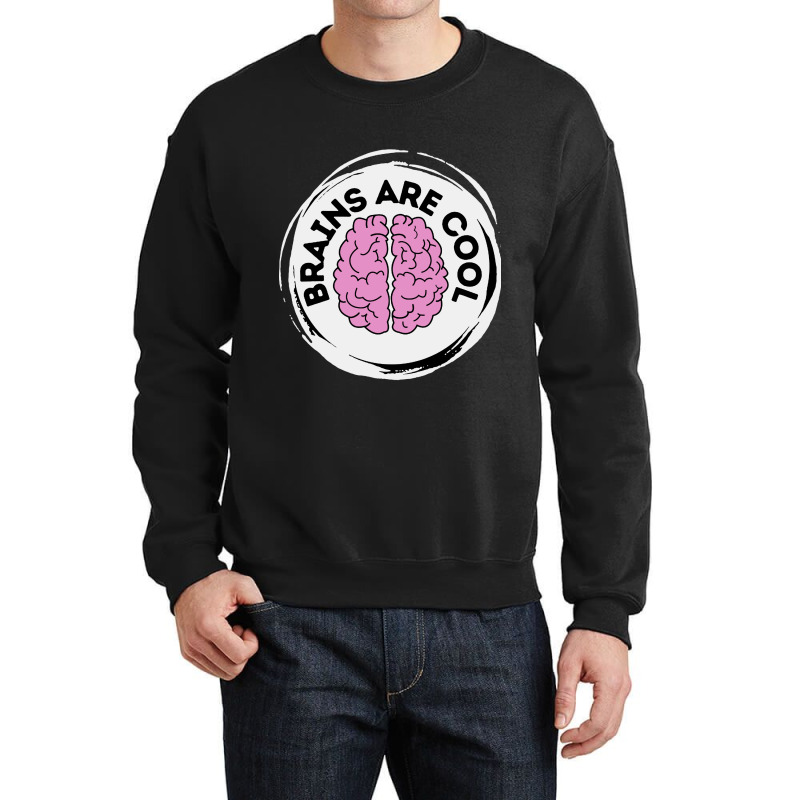 Brains Are Cool Crewneck Sweatshirt by trokeryth | Artistshot