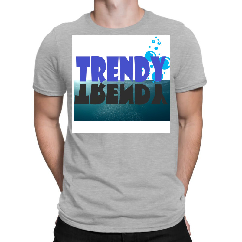 Trendy Poster Blue T-Shirt by sporewashory | Artistshot