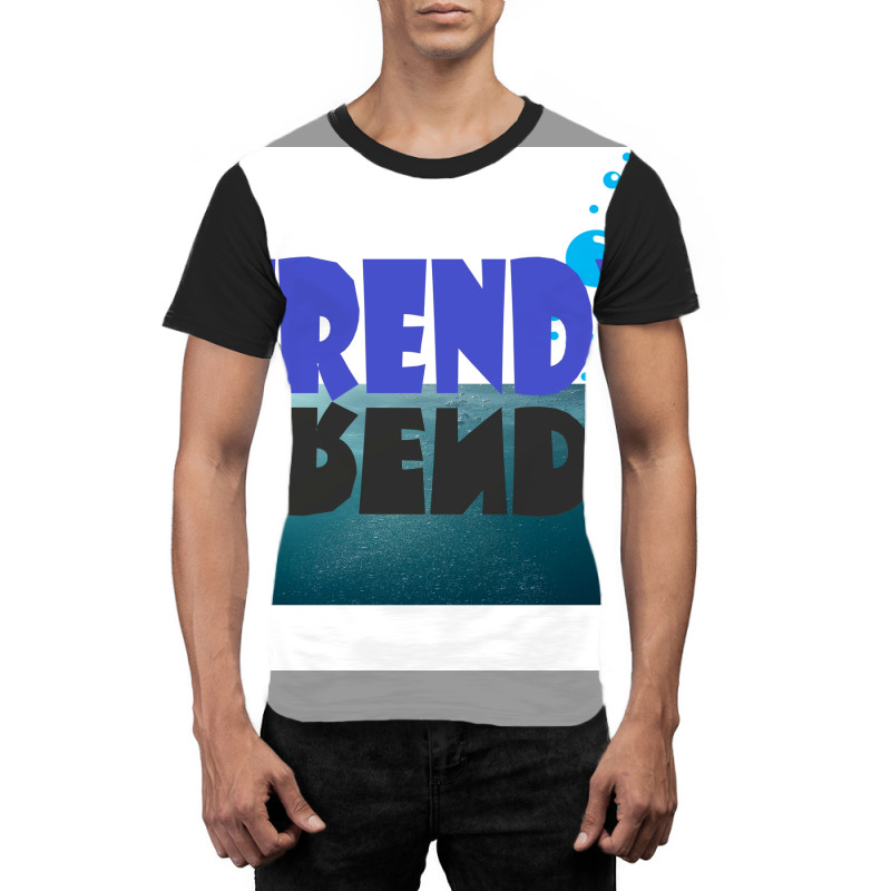 Trendy Poster Blue Graphic T-shirt by sporewashory | Artistshot