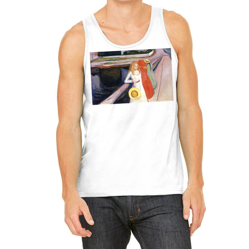 Edvards Girls On A Bridge 1900 Tank Top | Artistshot