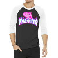 Trasher Pig 3/4 Sleeve Shirt | Artistshot