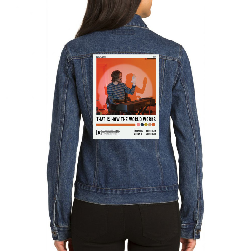 Bo Burnham Inside That Is How The World Works Socko Indie Aesthetic Po Ladies Denim Jacket by masreesuvasa | Artistshot