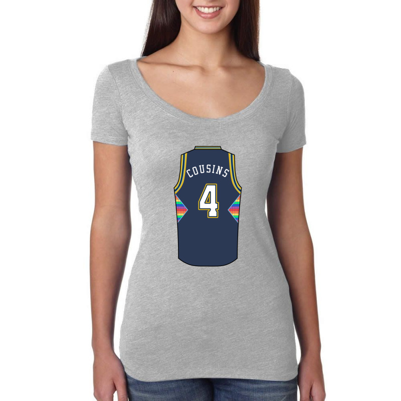 Demarcus Cousins Jersey 141 Women's Triblend Scoop T-shirt by ShelleyDoppelmayr | Artistshot