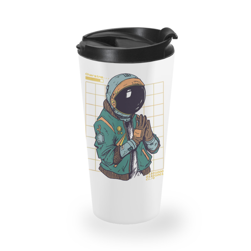 Astronaut Space Travel Retro Aesthetic Streetwear T Shirt Travel Mug | Artistshot