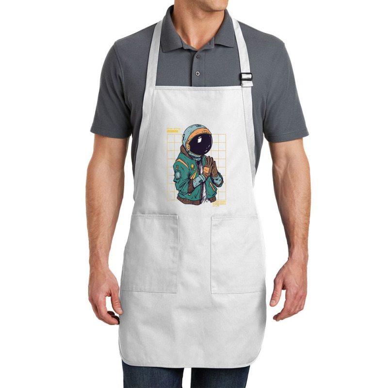 Astronaut Space Travel Retro Aesthetic Streetwear T Shirt Full-length Apron | Artistshot