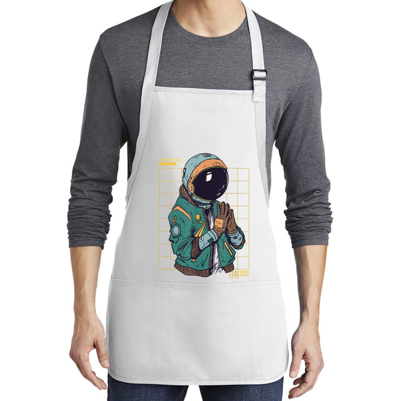 Astronaut Space Travel Retro Aesthetic Streetwear T Shirt Medium-length Apron | Artistshot