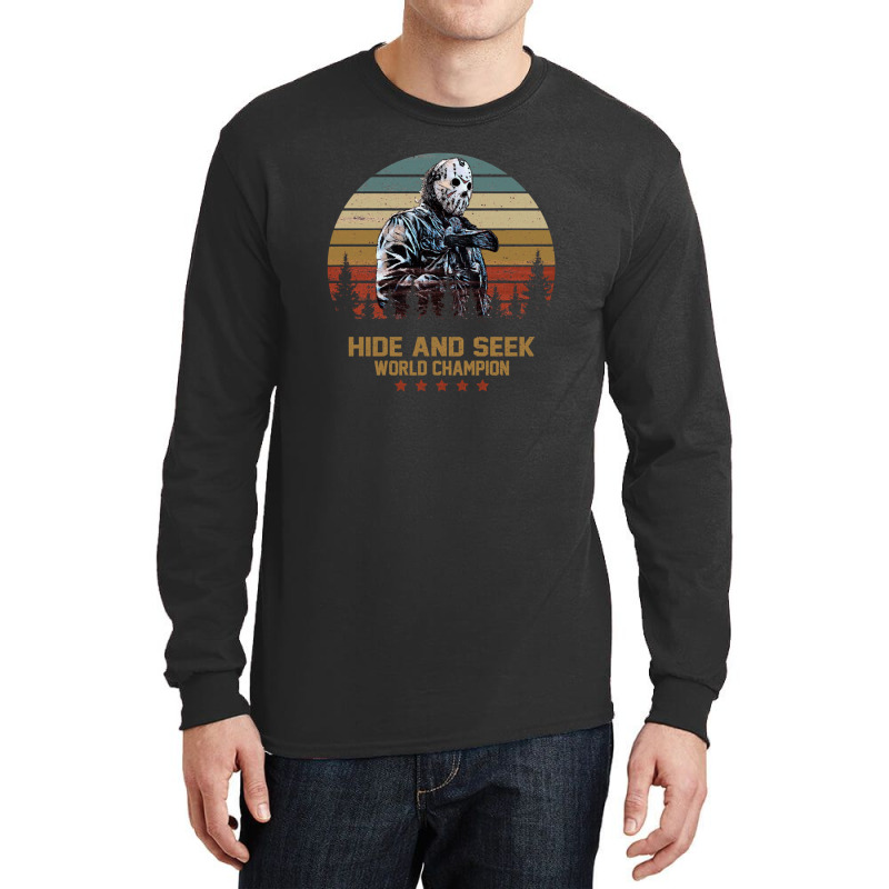 Jason Voorhees Hide And Seek World Champion 12 Long Sleeve Shirts by AmandaGoodrich | Artistshot