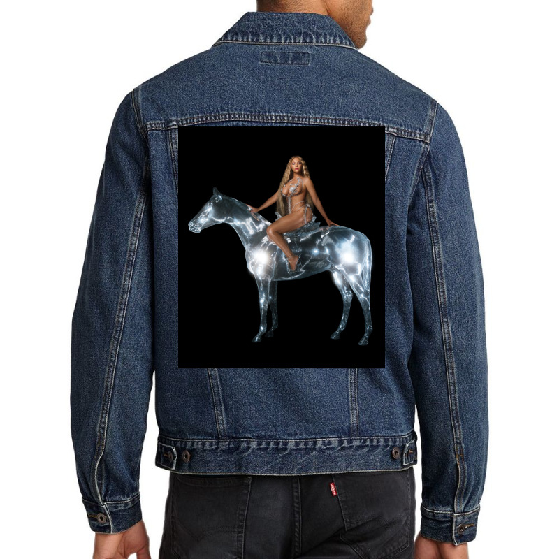 The Renaissance Horse And The Beauty Woman   Aesthetic Album Poster Men Denim Jacket by bosnjoxhedo | Artistshot