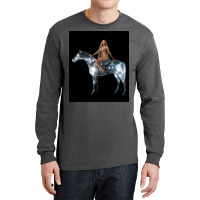 The Renaissance Horse And The Beauty Woman   Aesthetic Album Poster Long Sleeve Shirts | Artistshot