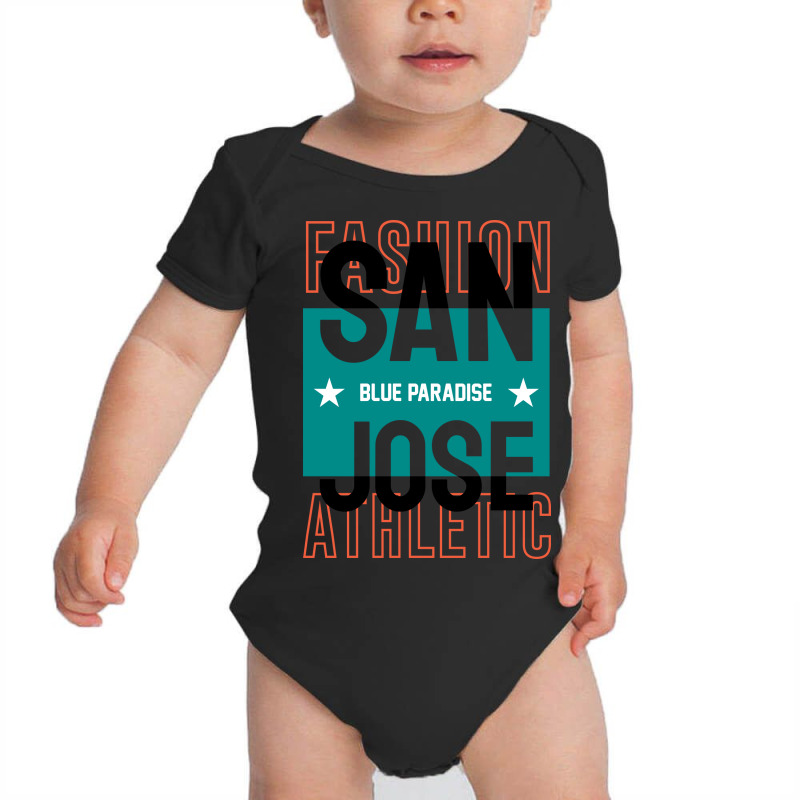 San Jose Blue Paradise Baby Bodysuit by King.Chloe | Artistshot