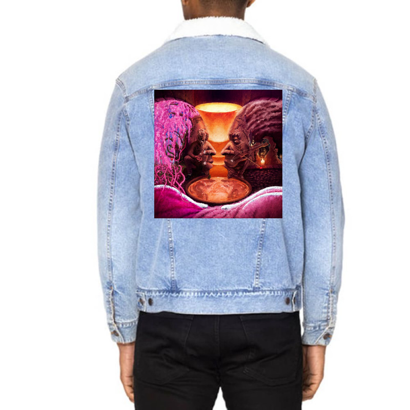 Young Thug Punk Album Poster Tumblr Unisex Sherpa-lined Denim Jacket | Artistshot