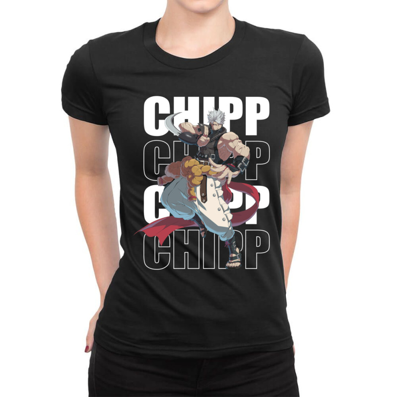 Chipp Zanuff Guilty Gear Strive White Line Ladies Fitted T-Shirt by BarbaraJones | Artistshot