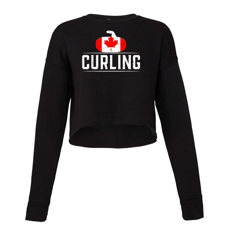 Curling Canada 1 Cropped Sweater by SparkleTzeremes | Artistshot