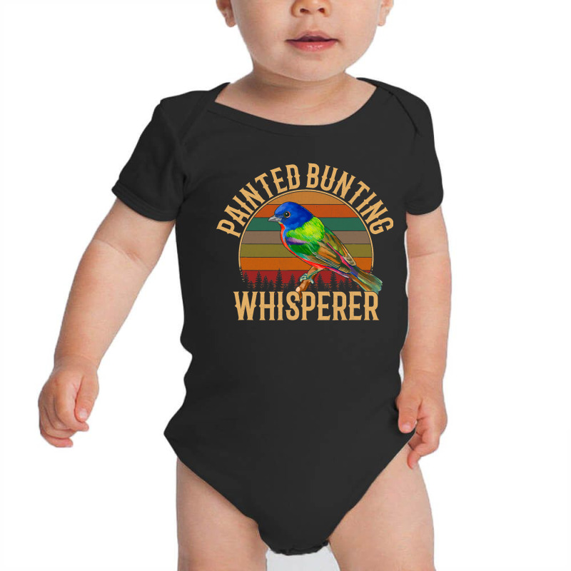 Painted Bunting Whisperer, Bird Lover Baby Bodysuit by casaniuy89 | Artistshot