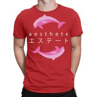 Vaporwave Aesthetic  Aesthete  Dolphins T-shirt | Artistshot