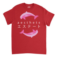 Vaporwave Aesthetic  Aesthete  Dolphins Classic T-shirt | Artistshot